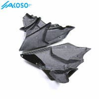 AKOSO alat motor serat karbon, pelindung Fairing mesin bawah nampan Fairing Belly Pan untuk Yamaha MT09 FZ09 2021- 2024
