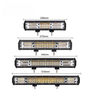 Nueva Barra de Luz LED de Trabajo de 3 Filas, 4, 7, 13, 17, 20 Pulgadas, Luz Estroboscópica de Doble Color Blanco Ámbar, Todoterreno 4x4, SUV, ATV, 24V, 2 Años de Garantía - Product Image 2