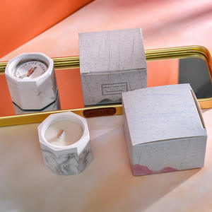 Bougie parfumée artisanale en cire de soja biologique en gros, pot en céramique, huiles essentielles aromatiques fruitées, sans fumée, cadeau de vacances de Pâques - Product Image 1