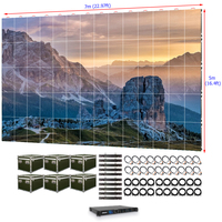 Pantalla LED para Interiores P2.976 de 7m X 5m, Alta Definición, 2.9mm, HDR10+, 3 Años de Garantía, Ideal para Supermercados y Promoción de Eventos