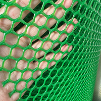 Grillage en plastique HDPE pour volailles, cages à poulets, volières, maille plate en plastique pour l'élevage, vente en gros