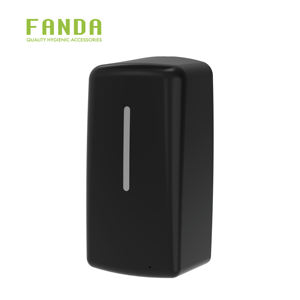 Distributeur de désinfectant pour les mains en plastique mural manuel moderne FANDA noir - Product Image 2