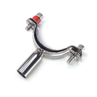 Support de tuyau sanitaire en acier inoxydable Wensen 304/316 - Clip/collier de serrage pour tuyau avec base