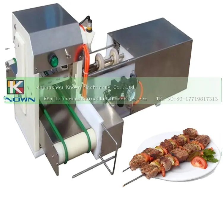 OEM profesyonel tavuk kebap makinesi/otomatik et şiş makinesi/döner kebap