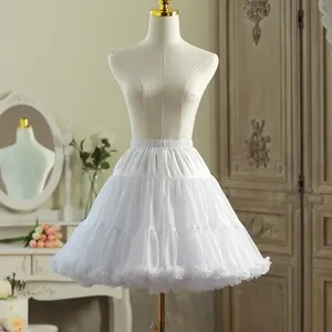 Mini jupon de style Lolita de mariage pour femme Tulle Puffy Short Bridal Underskirt with No Hoop Rockabilly <span class=keywords><strong>Tutu</strong></span> - Product Image 2