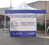 Carpa Plegable Portátil con Marco de Aluminio y Acero, Personalizable con Logotipo y Color, para Eventos al Aire Libre, Ferias Comerciales