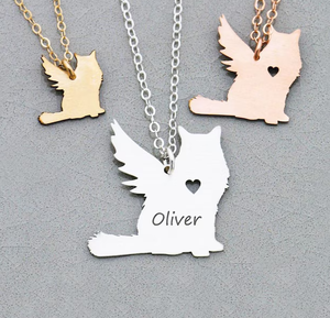 Vendita calda collana con gatto in acciaio inossidabile 316 <span class=keywords><strong>L</strong></span> collana con nome di gatto personalizzato di buon design nuovi gioielli per gattini - Product Image 4