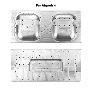 Moule de sublimation 3D Fonlyu pour coques d'<span class=keywords><strong>AirPods</strong></span> Pro 4 3 2 1 – Moule de protection rigide monocouche pour écouteurs Bluetooth à impression DIY - Product Image 5