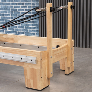 Macchina <span class=keywords><strong>Pilates</strong></span> Commerciale in Legno di Alta Qualità, Best Seller, con Reorganizer Bianco e Binari Laterali Completi - Product Image 6