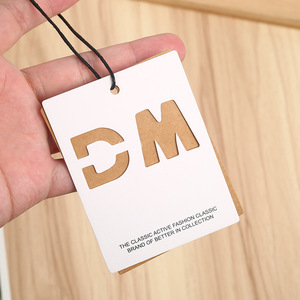 Étiquettes personnalisées Mingxuan en papier kraft découpées pour vêtements homme femme - Product Image 2