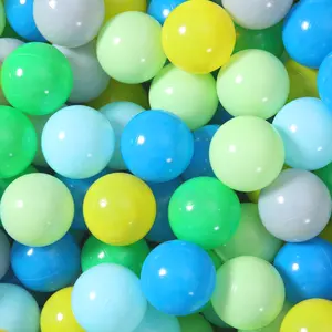 Gratis BPA Gratis Menghancurkan Bukti Plastik Elastis Bola Laut Anak-anak Pit Bola Bermain Bola untuk Anak-anak Kolam Renang 6 Warna