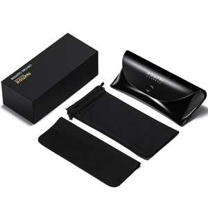 Estuche para Gafas Roupai, Caja de Cuero, Paño de Limpieza, Bolsa, Solución de Almacenamiento Duradera para el Cuidado de Gafas - Product Image 1