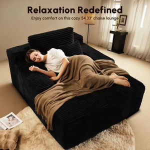 Бескаркасный раскладной диван-кровать прямоугольной формы из губчатого наполнителя для гостиной - Product Image 4