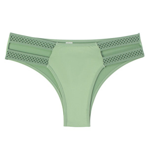 Pantalones triangulares sin rastro para mujer, cinturón doble, diseño de agujero fino, entrepierna de algodón, transpirable, cintura media, ropa interior de mujer de talla grande - Product Image 5