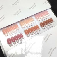 18 formes 6 couleurs 3 en 1 Gel X ongles roses pointes françaises 15 tailles couverture complète gel doux français pré-conception pointes d'ongles personnalisées