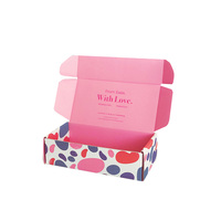 Boîte en carton ondulé E pour emballage et expédition, personnalisable, pliable, pour vêtements