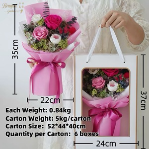 Bouquet de roses éternelles décoratives faites <span class=keywords><strong>à</strong></span> la main pour mariages, décoration intérieure, Fête des Mères, Saint-Valentin, <span class=keywords><strong>livraison</strong></span> directe usine - Product Image 2