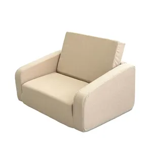 Indoor Square Kids-Sofa Weiches Spiel Klappcouch für Wohnzimmer Schule leichtes Schlaf-Bett Mini-Sessel modern PU-Schaum