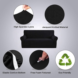 Washable 100% Polyester Non <strong>Slip</strong> Soft Couch Double-Seat Elastic <strong>Sofa</strong> <strong>Cover</strong> Slipcover, Stretch <strong>Sofa</strong> <strong>Cover</strong> - Product Image 2