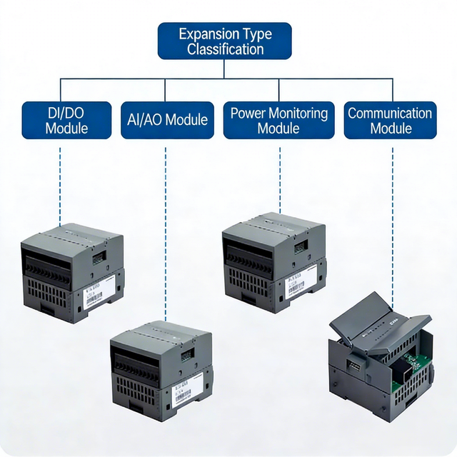 Chint PLC 1200 Series Programmable Logic Controller Industrial Control Board Analog CPU/Communication Module I/O PLC Programming