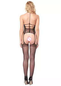 Venta al por mayor <span class=keywords><strong>de</strong></span> Nylon piernas Sexy Red Abierta para mujeres Crochet Body con <span class=keywords><strong>medias</strong></span> sensual - Product Image 3