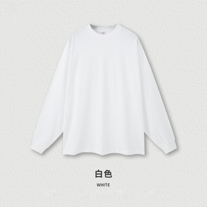 2026 Clothing Manufacturers Cotton Streetwear Man Men's T-shirts 2025 Drop Shoulder <b>Long</b> Sleeve 305gsm <b>TShirt</b> for Men - Product Image 4