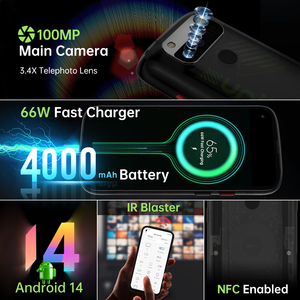 โทรศัพท์พกพาขนาด 5 นิ้ว 5G มินิสมาร์ทโฟน Android 14 12GB 256GB กล้องคู่ 100MP NFC พกพาสะดวก Unihertz Jelly Max - Product Image 5