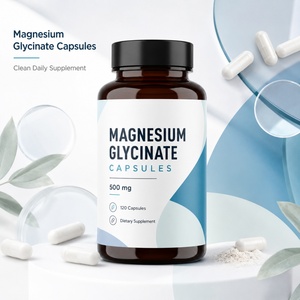 Capsules de Vitamine B6 (Citrate 500mg) et Glycinate de Magnésium à Forte Dose pour la Santé, Marque Privée OEM, Apaisement et Soulagement du Stress - Product Image 5