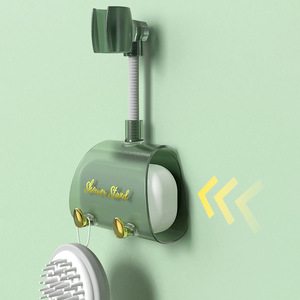 <b>Shower</b> Stand Adjustable No Drill 360 Degree Bracket For Bathroom <b>Shower</b> Head Green Blue Amber - Product Image 2