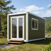 Maison modulaire pliable 20ft 40ft, bureau de chantier à montage rapide, maison conteneur standard de qualité export, maison de campagne en kit plat