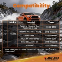 Bras de suspension supérieur avant en acier pour Hilux 2005 et modèles ultérieurs, rehausse de 2 à 4 pouces, 4x4