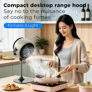 Pluska G10 High Suction Telescoping Height 2000mAh Charging Portable Desktop Range Hood Mini Kitchen Hood with Oil Cup - Product Image 1