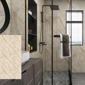 2024 SPC panneaux muraux feuilles prix usine marbre salle de bain décoration intérieure clic douche étanche SPC panneau mural - Product Image 3