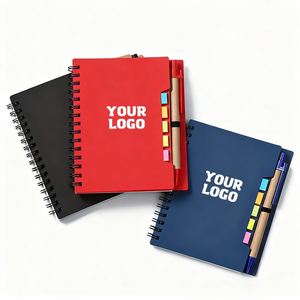 Creative Notepad A5 Record <b>Book</b> With Pen Kraft Paper Cover Business Office Notepad - Product Image 1