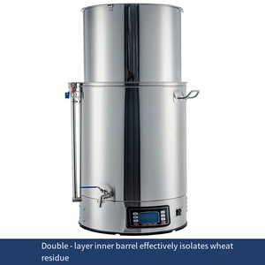 Máquina de Cerveza Artesanal, Equipo de Elaboración Casera Todo en Uno, Cubeta Pequeña para Hervir, Sacarificar y Fermentar - Product Image 2