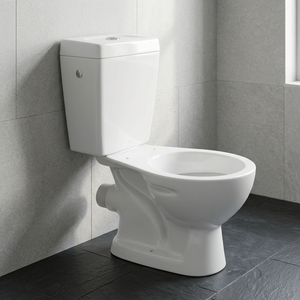 WC en céramique deux pièces à chasse double, à sortie horizontale, avec siphon en P italien, fabriqué en Chine, prix - Product Image 6