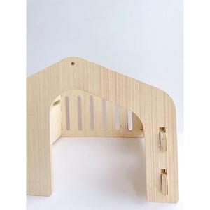 Maison pour animaux de compagnie en bois écologique moderne et luxueuse avec un design multifonctionnel et une fermeture à bouton-pression pour les petits chiens, utilisation en intérieur - Product Image 2