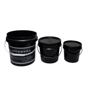 Seau en plastique recyclé PP blanc de 10L 20L 15 litres avec poignée et couvercle en métal - Product Image 4