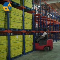 Étagère de stockage métallique NOVA robuste et réglable pour palettes, installation encastrée pour rayonnage