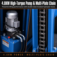 Plateforme mobile de chargement de conteneurs pour camions, à pont large et robuste, 2000x2600mm, 3 tonnes