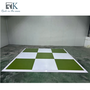 Modern Simple Dance Floor White and and Green Dance Flooring Square Dance Floor Panels - Product Image 3