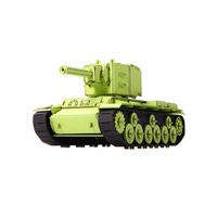 CUPUZ Kit de Manualidades de Rompecabezas de Papel 3D KV-2, Modelo de Tanque Soviético de la Segunda Guerra Mundial, Juguete de Construcción para Niños, Regalo de Cumpleaños