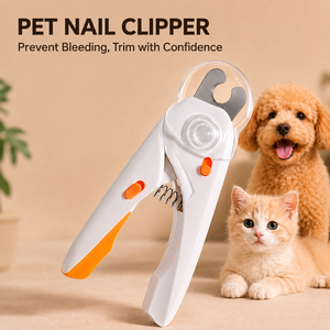 Tagliaunghie Professionale per Animali Domestici con Illuminazione LED, Trimmer in Lega Oxford con Protezione di Sicurezza, Previene il Sanguinamento - Product Image 1