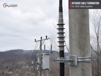 Kit de terminaison de câble rétractable à froid 10KV, trois conducteurs en caoutchouc silicone pour réseau de distribution d'énergie extérieur