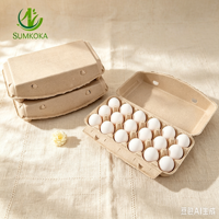 Plateau à œufs en carton biodégradable personnalisé Sumkoka, plateau à œufs en carton pour 6, 12, 15, 18, 20, 30 œufs, plateau à œufs en pulpe