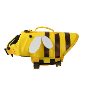 Abbigliamento estivo per animali da compagnia ape a forma di animale piccola imbracatura media costume da bagno giubbotto di salvataggio per cani
