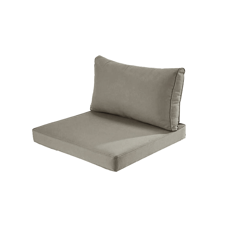 Coussins de dossier de siège extérieur vente en gros, jardin personnalisé, imperméable pour meubles de chaise en canot, mousse tissée carrée amovible et lavable