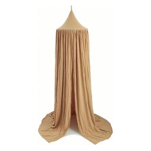 Easy to Assemble Foldable Hanging Children's <b>Tent</b> Khaki Cotton Big Size <b>Bed</b> <b>Canopy</b> for Exquisite Decoration Room - Product Image 1