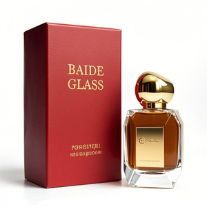 Wholesale Mens Irregular Perfume Glass Bottle <b>Empty</b> Pump Clear Crimp Square 100ML Glass Spray Perfume Bottle with <b>Gift</b> <b>Box</b> - Product Image 3