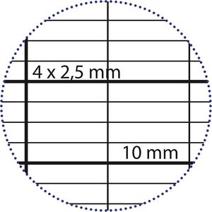 Notebook con pinzatura 63796C per disabilità visive 17X22 cm 96 grandi quadrati neri 2.5mm ingranditi 10/10 carta bianca da 90 g - Product Image 3